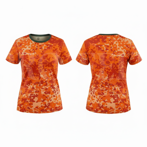 Ropa de Moda, Camiseta Casual con Estampado de Camuflaje, Cuello Redondo, Manga Corta, Algodón, Ropa de Verano para Exteriores - Product Image 3