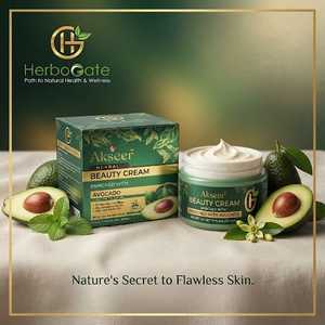 Crème de beauté à base de plantes Akseer, crème hydratante pour le visage, formule naturelle pour le soin de la peau, ingrédients botaniques nourrissants, peau douce - Product Image 2