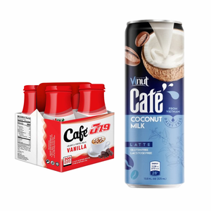 VINUT 325ml Noix de coco Café Produits laitiers sans OGM Sans gluten OEM/ODM Marque privée Parfait Arabica Robusta Échantillon gratuit disponible - Product Image 1