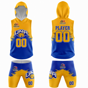 Conjunto de Uniforme de Fútbol Sublimado Personalizado ORVO SPORTS, Camiseta con Capucha y Pantalones Cortos, Absorbente de Humedad, Ajustado, con Estampado de Camuflaje, para Hombre - Product Image 4
