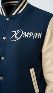 Professional High School Winter Hooded Quilted Lining Contrast Sleeves Viral Street Style Unisex Cotton Filled Front Logo - Product Image 4