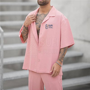 Best Quality Lightweight Regular Fit Men Summer Tracksuits for Casual Routine and Outdoor Use Streetwear Solid Printed - Product Image 4