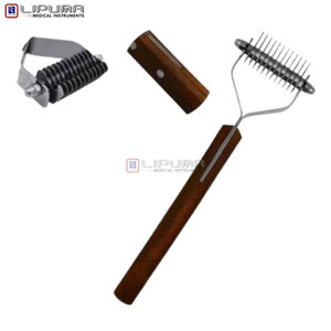 Râteau démêlant pour animaux de compagnie à 12 lames, outil de toilettage pour chats et animaux, peigne démêlant de 7,5 pouces pour le contrôle de la perte de poils, instruments chirurgicaux - Product Image 2