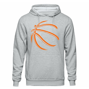 Sudadera con Capucha Naranja para Hombre, Estampado de Baloncesto, Corte Holgado Informal, Felpa Francesa de Algodón, Ropa de Invierno, Impermeable, Resistente al Viento, Ecológica - Product Image 3