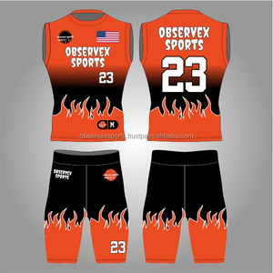 Uniformes de Fútbol Americano 7v7 de Compresión de Calidad, Personalizados, de la Mejor Calidad, Uniformes de Fútbol Americano con Bandera Personalizados para Jóvenes, Conjunto de Camisetas 7on7 - Product Image 1