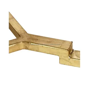 Brasero rustique en métal avec support trépied pour chauffage extérieur, table console de luxe en métal, fabriqué par Zahid Exports - Product Image 4