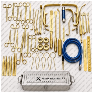 Ensemble d'instruments de chirurgie de reconstruction mammaire de qualité supérieure avec boîte de stérilisation, instruments de mammoplastie en acier inoxydable - Product Image 1