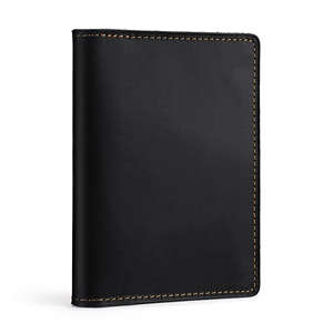 Tarjetero Delgado de Cuero Genuino Vintage de Alta Calidad con Bolsillo para Tarjetas ATM, Logotipo Personalizable, Venta al Por Mayor de Fábrica, MOQ - Product Image 1