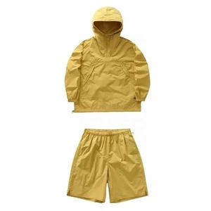 OEM Wind Breaker Plus Size Sets Windproof Men Nylon Windbreaker Short Tracksuit <b>Zipper</b> <b>Jackets</b> and Shorts 2 Pcs Set OEM Service - Product Image 3