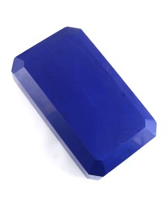 5000 Ct Lapis Lazuli chauffé, cabochon facetté taille émeraude octogonale, pierre précieuse naturelle en vrac, vente en gros, fourniture de bijoux - Product Image 3