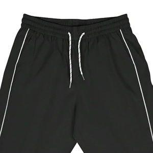 Pantalon cargo baggy pour homme grande taille, avec bordure contrastée, cordon de serrage, style streetwear décontracté, coton lavé, OEM - Product Image 4