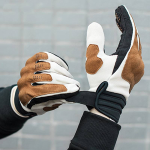 Wholesale High Quality Customized Leather Motorcycle <b>Gloves</b> <b>Touchscreen</b> Full Finger Breathable Lightweight Waterproof Sports - Product Image 6