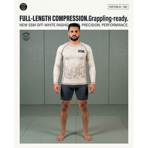 เสื้อรัดกล้ามเนื้อแขนยาวสำหรับผู้ชาย MMA BJJ ผลิตจากโพลีเอสเตอร์ผสมอีลาสเทน พร้อมป้าย OEM แบบกำหนดเอง - Product Image 5