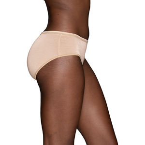 กางเกงในเอวสูงทรงฮิปสเตอร์สำหรับผู้หญิงไซส์ใหญ่ ผ้าสแปนเด็กซ์/คอตตอนถัก ระบายอากาศได้ดี ไร้ตะเข็บ ตกแต่งด้วยการตัดต่อสีสันสำหรับใส่ทุกวัน - Product Image 4