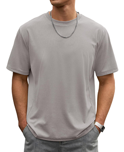 OEM Service Ringer T Shirts For Men Lightweight Skin Friendly Smooth Texture Blend Material Reinforced Stitching Men's Tee - Product Image 5