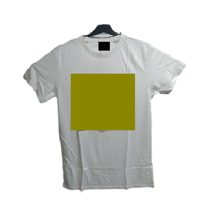 Top Quality Basic Short Sleeve Cotton / Polyester Casual Solid Color Mens T-shirt Organic Acidwash Flexible Rib O-<b>Neck</b> T-shirt - Product Image 1