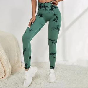 Leggings de yoga pour femmes Amazing Industries, taille haute, anti-transpiration, séchage rapide, respirants, taille élastique, couleur unie, 10% élasthanne - Product Image 4