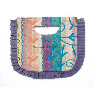 Beautiful Fashion Bohemian Style Designer Women kantha Clutch Messenger Shoulder Bag Handmade Lightweight Large Travel Daily - Product Image 1