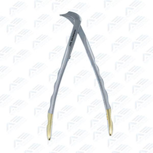 Pince orthodontique manuelle de précision en acier inoxydable de haute qualité pour l'extraction osseuse en chirurgie buccale et le retrait de couronnes dentaires - Product Image 6