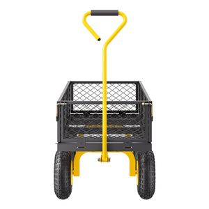 Carrello da Giardino in Acciaio da 227 kg, Carro Utilitario Resistente per Ogni Terreno con Ruote da 10 Pollici - Product Image 2