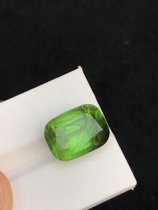 Peridoto Rutilado Natural Certificado por Terceros, Corte Cojín, Verde, Suelto, Raro, con Inclusiones, Excelente Calidad, para Joyería de Rajasthan - Product Image 2