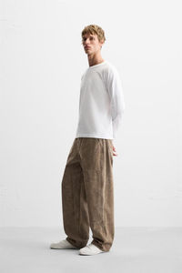 Pantalones Vaqueros Anchos de Estilo Urbano, Transpirables, de Corte Holgado, con Pierna Ancha, Cómodos, de Moda Hip Hop, para Hombre, OEM - Product Image 3