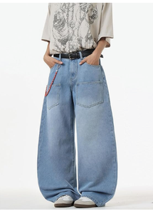 Classic Loose Fit Baggy Jeans Soft Comfortable Denim Pants for Daily Wear, Hip Hop Fashion, and Streetwear Styling - Product Image 3