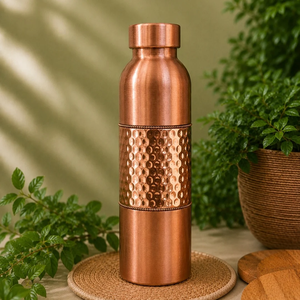 Nueva Botella de Agua de Cobre Puro Ecológica y Sostenible, Pulida para Aplicaciones Decorativas - Product Image 2