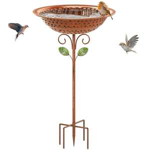 Station d'attraction pour oiseaux haut de gamme, élément décoratif paysager, amélioration du jardin, abreuvoir extérieur, soin des oiseaux - Product Image 1