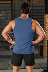 Camiseta sin mangas de algodón para hombre al por mayor, chaleco casual de verano, transpirable, ligero, ajustado, para entrenamiento, gimnasio y fitness - Product Image 4