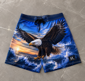 Custom Men's Eagle Print Board Shorts Quick Dry <b>Surf</b> Shorts Beach Swim Trunks Sublimation Printed Water Sports Shorts OEM ODM - Product Image 6