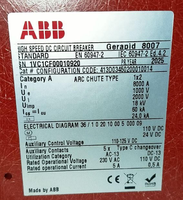 Disjoncteur CC haute vitesse 3KV pour métro et rail léger GE Gerapid /4207/6007/8007, dispositif de déviation d'arc 764360, produit authentique
