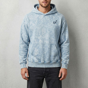 Sudadera con Capucha Moderna para Hombre, Estilo Acid Wash, de Algodón, para Invierno, Manga Larga, Estilo Urbano Informal, con Bolsillo - Product Image 3