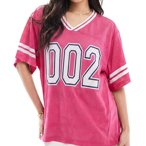 Women Mesh American Football Jerseys Custom Team Number Football Mesh Jersey Football Training Mesh Shirts Women - Product Image 5