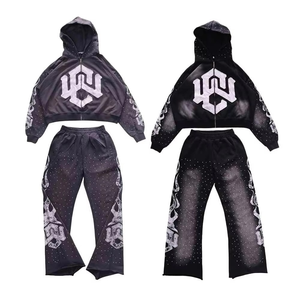 Ensemble de survêtement en molleton de coton pour homme Waseem Impex, personnalisable OEM, très demandé, hiver, tailles XL, tendance, imprimé, techniques variées - Product Image 1