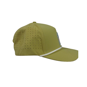 Laser Cut Holes Cycling Golf <b>Hat</b> Canvas Fashion OEM ODM with Front Rope Baseball Outdoor 5 Panel Custom Logo Sports Wholesale - Product Image 3