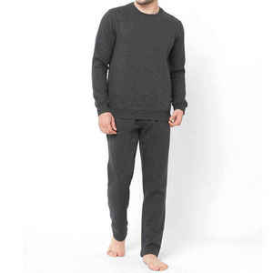 Ensembles de survêtements polaires pour hommes OEM, ensembles de jogging à taille élastique, confortables, pour commande en gros - Product Image 5
