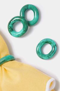 Handmade Resin Napkin Ring Set With Crystal Stone Texture For Modern Wedding <b>Table</b> Decorations - Product Image 4