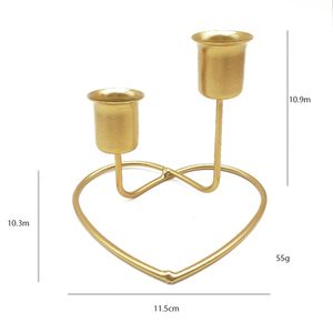 Candelero Cónico Dorado Nórdico, Candelabro de Metal para Centro de Mesa, Decoración para Fiestas en Casa - Product Image 4