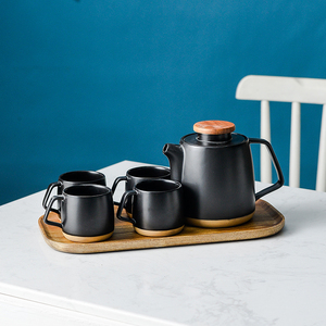 Elegant Porcelain <b>Tea</b> <b>Set</b> With Gold Rim Design Premium <b>Tea</b> Cups Stylish Teapot Serving Tray Sugar Pot Milk Jug Luxury <b>Tea</b> <b>Set</b> - Product Image 2