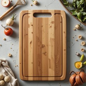 Tabla de Cortar de Madera Resistente, Tabla de Cocina Sólida para Cortar Carne, Preparar Vegetales, para Hogares, Hoteles y Restaurantes - Product Image 3