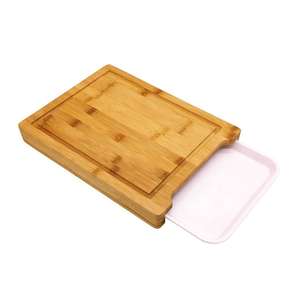 Tabla de cortar multiusos de bambú con ranura para jugos |   Tabla de Cortar Ideal para Preparar Carne, Verduras y Frutas - Product Image 2