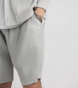 Pantalones Cortos Bermuda para Hombre, Cintura Elástica Media, 100% Algodón, Sólidos, Tejido Transpirable, Logotipo Frontal, Secado Rápido - Product Image 3