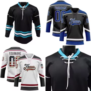 Maillot de hockey sur glace personnalisé, maillot de match, nom de l'équipe, entraînement professionnel, maillot de hockey sur glace pour l'entraînement sur le terrain, OEM ODM - Product Image 1