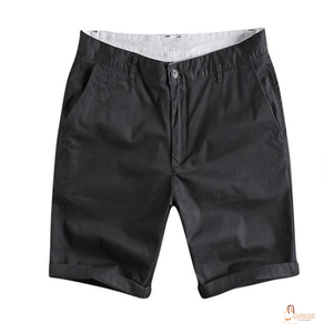 Shorts chino en toile tricotée kaki pour hommes, taille haute, anti-plis, écologiques, séchage rapide, vente en gros d'usine ODM, personnalisables - Product Image 2
