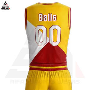 ชุดบาสเก็ตบอลพิมพ์ลายคุณภาพสูง ดีไซน์โดดเด่น สำหรับผู้ชาย แห้งเร็ว ระบายเหงื่อได้ดี ผลิตจากโพลีเอสเตอร์ 100% ขายส่งชุดกีฬา - Product Image 5