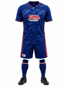 Tenue de football personnalisée 2026 : Maillot et short de soccer respirants, anti-humidité, séchage rapide, 100 % polyester, taille élastique - Product Image 1
