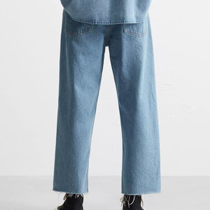 Pantalon décontracté coupe droite pour homme 2025 – Jean en denim coupe classique personnalisé pour homme – Prix de gros – Jean en denim bleu pour homme - Product Image 2