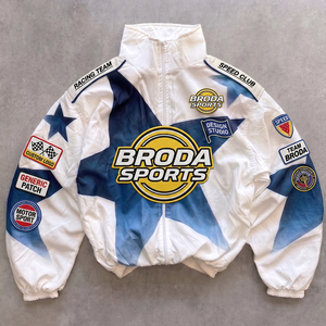 เสื้อปักลายตามสั่งสำหรับมอเตอร์ไซค์ รถแข่ง F1 รถแข่งนัสคาร์ สไตล์วินเทจคลาสสิก กันน้ำ ระบายอากาศ กันลม ใส่ได้ทั้งฤดูร้อน/ฤดูหนาว สำหรับทุกเพศ - Product Image 5