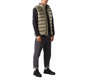 Low MOQ Wholesale Custom High Street Sleeveless Breathable Quick Dry Stand Collar Men's Winter <b>Puffer</b> <b>Vests</b> 2026 New Trendy - Product Image 3